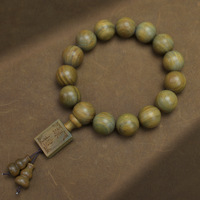 Bracelets en bois de santal vintage en gros, perles Mala, chapelet bouddhiste, prière, yoga, méditation, bracelet porte-bonheur pour hommes et femmes