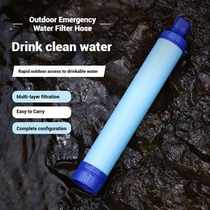 डेलानहुवी पोर्टेबल 1500l मीठे पानी फिल्टर नीला उत्तरजीविता जल फिल्टर 600 ml/min प्रवाह दर खोखली फाइबर यूएफ + सक्रिय यात्रा किट - Product Image 1