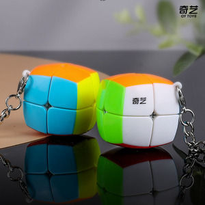 Qiyi 2x2 Keychain Rubik's <b>Cube</b> 3.5cm Mini <b>Puzzle</b> Pendant For Youth And Kids Unisex Toy - Product Image 5