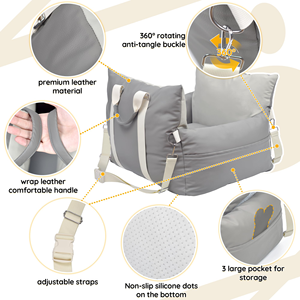 Cama de Viaje para Mascotas, Impermeable, con Funda Extraíble y Lavable, Tela Oxford Suave, Transpirable, Portátil, Antideslizante y Resistente a la Suciedad - Product Image 4