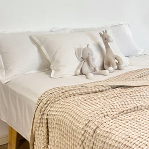 Luxe 80% bambou 20% <span class=keywords><strong>lin</strong></span> 4 pièces ensemble de literie reine King Size respirant refroidissement sans rides housse de couette ensemble de draps - Product Image 1