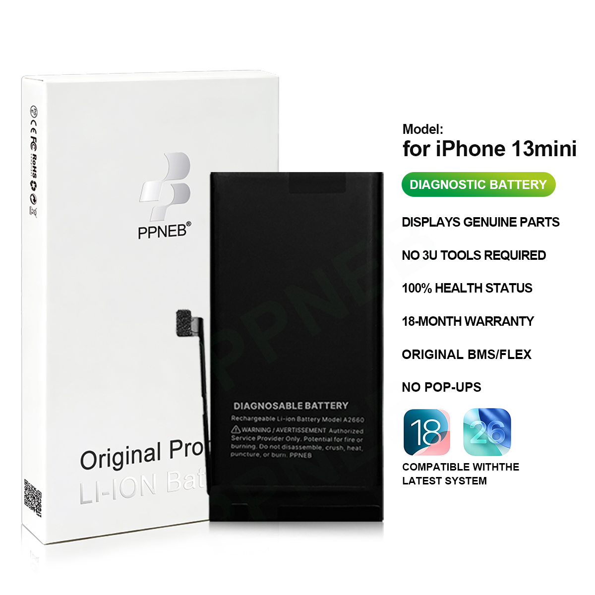 Para batería de iPhone 13 mini
