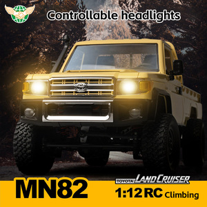 MN82 1:12 Scale <strong>RC</strong> Crawler 4WD Remote Control Off Road RTR 2.4G Remote Control Pickup Truck Toys For Adults - Product Image 3