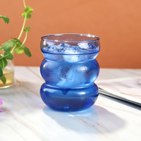 Nouvelle tasse à café créative résistante à la chaleur, rotative et ondulée, en verre borosilicate de haute qualité, réutilisable