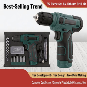 Cordless Drill 12V 30Nm Max Torque Variable Speed Reversible Battery <b>Powered</b> Home Repair <b>Tool</b> Set - Product Image 5