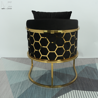 Vente en gros de meubles de chaise d'accent, tissu vert, cadre métallique, chaise de salon nordique, nouvelle chaise occasionnelle