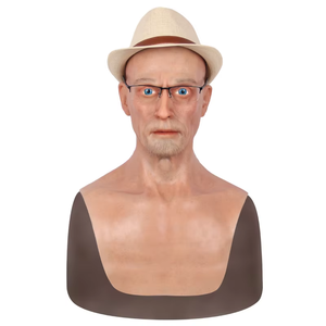 Máscara <span class=keywords><strong>de</strong></span> Cabeza <span class=keywords><strong>de</strong></span> Silicona Personalizada HLC, Máscara Facial Realista <span class=keywords><strong>de</strong></span> Hombre y <span class=keywords><strong>Mujer</strong></span>, Máscara <span class=keywords><strong>de</strong></span> Silicona para Cosplay, Fiestas <span class=keywords><strong>de</strong></span> Halloween - Product Image 1