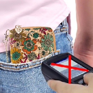 Handmade Vegan Organic Sustainable Eco-Friendly <b>RFID</b> Short Cork <b>Wallet</b> for Women with Zipper Closure Coin Purse & Cardholders - Product Image 3