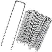 Piquet en acier galvanisé en U robuste et moderne de 16 mm pour jardin, agriculture, serre, tente et fixation extérieure