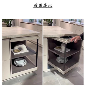 Accesorios para gabinetes con rotación de 360 grados, deslizador de cajón de aleación de aluminio G400 para herrajes de almacenamiento en armarios - Product Image 4