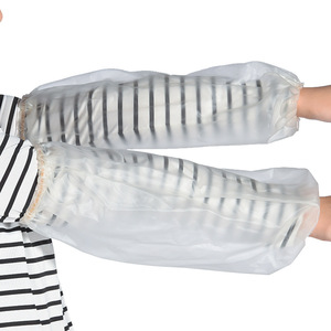 Manchons en PVC transparent givré 40x21cm, épais, imperméables, résistants à l'huile, pour une utilisation industrielle dans les usines alimentaires - Product Image 4