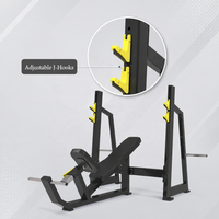 Bancs et supports d'entraînement robustes en métal pour la musculation, équipement de fitness commercial stable et sûr pour la presse pectorale inclinée