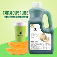 Doking Factory Wholesale Cantaloupe Fruit Puree Jam with Real Pulp for Bubble Tea Ingredients Melon Syrup for Smoothies