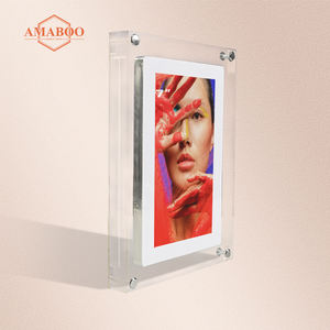 Cadre <span class=keywords><strong>photo</strong></span> numérique en acrylique de 7 pouces pour affichage vidéo, fin, sans <span class=keywords><strong>son</strong></span>, monté en 3D, en gros, cristal transparent, numérique, GIF, cadre <span class=keywords><strong>photo</strong></span> numérique - Product Image 5