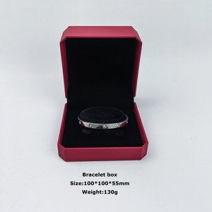 High-end Luxurious <strong>Jewelry</strong> Box Package Octagonal Red Bracelet Box Custom Available for Holiday Gifting Factory <strong>Supply</strong> - Product Image 3