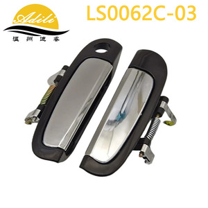 มือจับประตู Justice รุ่น LS0062C-03 สีดำเคลือบไฟฟ้า สำหรับรถยนต์ Kia Picanto Morning ปี 2003-2011 - Product Image 1