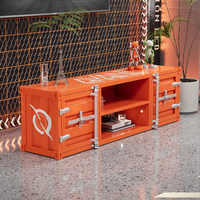 Meuble TV en métal de style industriel avec table basse et tiroirs de rangement supplémentaires pour le salon Chine