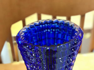 Diamant verre luxe Vase rouge rectangulaire bleu rond cristal Vase maison mariage décor Pot de fleur - Product Image 2