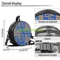 Sac Rond en PU pour Femme de la Sororité Sigma Gamma Rho, Réutilisable, en Tissu, pour le Shopping, Sac de Week-end de Haute Qualité – Ventes Flash
