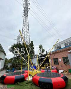Jeu de saut à l'élastique intérieur de qualité commerciale Easyfun pour enfants, <span class=keywords><strong>trampoline</strong></span> gonflable pour <span class=keywords><strong>4</strong></span> <span class=keywords><strong>personnes</strong></span> pour les fêtes foraines - Product Image 4
