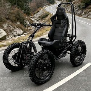 Scooter électrique tout-terrain 4x4 de 20 pouces avec suspension intégrale inclinable, chariot de chasse et de transport tout-terrain à 4 roues pour la neige - Product Image 6