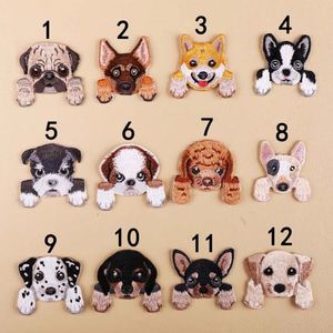 Patchs brodés personnalisés en gros pour vêtements et chapeaux, motif chien de dessin animé, petit animal de compagnie, à thermocoller - Product Image 2