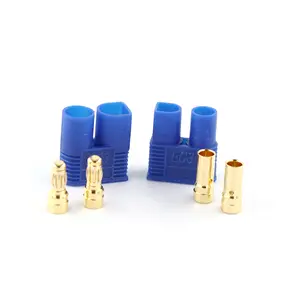 EC3 3mm Male-Female Type Battery Connector Golden Battery Connector Bullet Plug