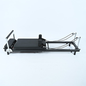 Machine de Pilates pliable multifonctionnelle avec 2 réglages de hauteur pour studio de Pilates, entraînement profond du tronc - Product Image 1