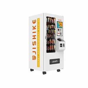 HK fabbrica all'ingrosso 3d riconoscimento del volto distributore automatico di pagamento di piccole bevande e Snack distributore automatico In Malesia