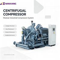 Compresor de Aire Centrífugo Nanxiang de Alta Resistencia, 600KW, 10 Bar, 100% Libre de Aceite, para Suministro de Aire Comprimido en Grandes Fábricas y Plantas de Alimentos
