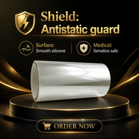 Película de PET Antiestática de Grado Industrial, Superficie Lisa, Translúcida, Semirrígida, para Dispositivos Médicos, PCB y Electrónica