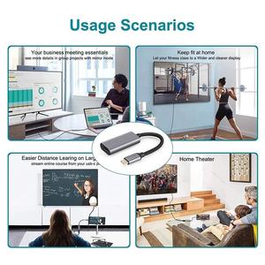 Adaptador convertidor de TV chapado en oro 4K 60Hz USB 3,1 tipo C a <span class=keywords><strong>HDMI</strong></span> HDTV <span class=keywords><strong>Cable</strong></span> tipo C a <span class=keywords><strong>HDMI</strong></span> 4K <span class=keywords><strong>OTG</strong></span> adaptador divisor para ordenador portátil - Product Image 6