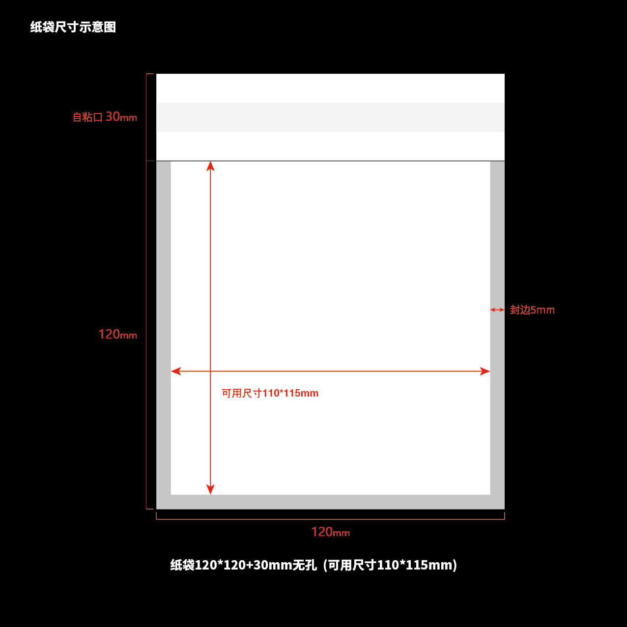 12*12+3cm(usage:11*11.5cm/4.3"*4.5")