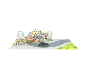 Carte de vœux artisanale haut de gamme en papier 3D personnalisée, motif hibou de carnaval, pour anniversaire, remise de diplôme, vœux et cadeaux spéciaux - Product Image 2