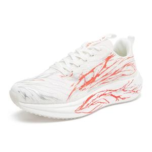 Unisex Fluorescent Green <b>Marble</b> Print Running Sneakers, Lightweight <b>Cushioning</b> Sole, Breathable Mesh Athletic Sport Shoes - Product Image 5