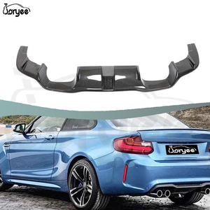 Difusor de parachoques trasero de fibra de carbono estilo M, Kit de carrocería de escape, pieza de coche para <span class=keywords><strong>BMW</strong></span> <span class=keywords><strong>2</strong></span> Series F87 M2 Base <span class=keywords><strong>Coupe</strong></span> 2016-2020, accesorio de afinación - Product Image 2