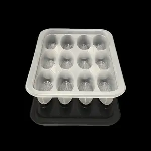 Wegwerp Pp Blister Frozen Plastic 12 Grids Knoedel Lade