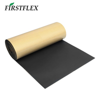 FIRSTFLEX Isolation en caoutchouc nitrile imperméable et ignifuge avec feuille autocollante d'un côté pour projets