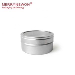 New Aluminum Cosmetic Lotion Storage Jar Portable 35ml Screw Lid Jewelry Box with Windows Customizable Color - Product Image 2