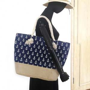 Nouveauté 2025 Sac fourre-tout en toile écologique personnalisé Sac de plage en coton naturel - Product Image 2