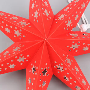 <span class=keywords><strong>Origami</strong></span> 3D Paper Star Lantern con soporte Linternas de luz LED para vacaciones de Navidad - Product Image 3