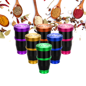 OEM ODM Logo Custom Metal <b>Herb</b> <b>Grinder</b> 5 Piece Aluminum Alloy Crusher Mill With Storage - Product Image 5
