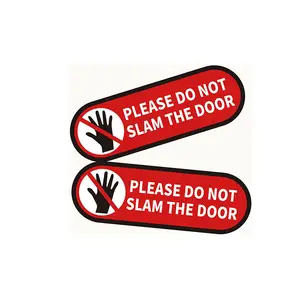 Rote Bitte-nicht-schlagen-Tür-Aufkleber Autofenster-Tür-Aufkleber für Mietfahrzeuge Bitte-nicht-schlagen-die-Tür-Warnungsaufkleber
