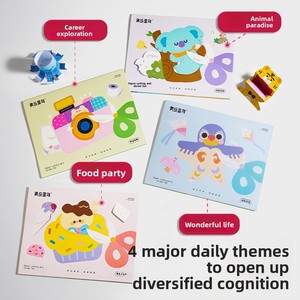 Kit de Manualidades Meile para Niños, Pegatinas de Recortes de Papel, Diversión DIY, Kit de Inicio para Jardín de Infancia, Libro de Origami para Bebés, <span class=keywords><strong>Caja</strong></span> de Juguetes de Colores - Product Image 2
