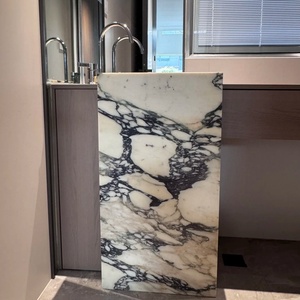 <span class=keywords><strong>Lavabo</strong></span> de Mármol Calacatta Viola Rectangular Pequeño para Baño, <span class=keywords><strong>Lavabo</strong></span> de Sobremesa Rectangular de Mármol para Baño - Product Image 1