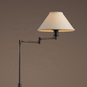 Lámpara de Pie de Esquina de Estilo Americano Retro y Antiguo, Decorativa, de Metal, con Brazos Plegables y Altura Ajustable - Product Image 2