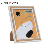 Jinn Home E1 Cadres photo en bois MDF 5x7 Décoration classique Tapis de cadre photo Tenture murale Affichage de table Conception personnalisée