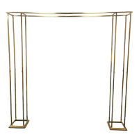 Nouveau modèle chinois d'éléments décoratifs en fer forgé pour mariage : étagère carrée, panneau directionnel, cadre en fer, toile de fond de scène pour zone d'accueil, décoratif géométrique