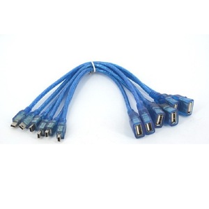 <b>USB</b> <b>C</b> To <b>USB</b> A <b>Adapter</b> Cable 5P Copper Wire Transparent Blue <b>Plug</b> In Connector For Data Transfer And Charging - Product Image 1