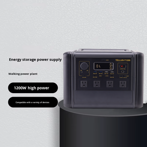 Station d'alimentation solaire portable 1200W avec <span class=keywords><strong>batterie</strong></span> de stockage MPPT et démarreur de secours, fournitures essentielles d'urgence pour le camping en famille - Product Image 2